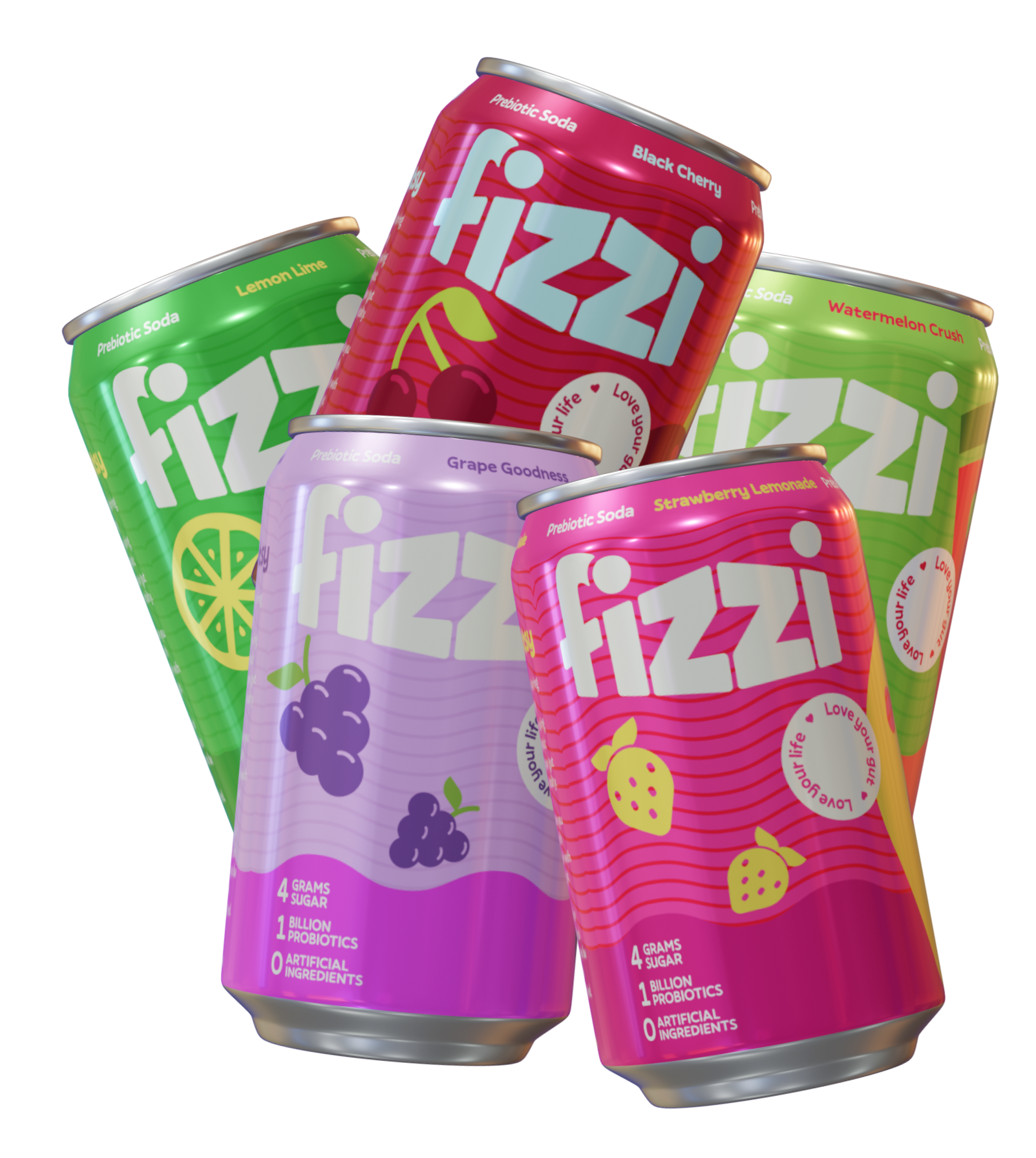 All of the Fizzi flavors